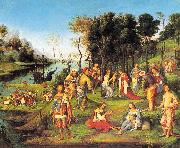 Lorenzo  Costa Allegory of the Court of Isabella d'Este Sweden oil painting reproduction